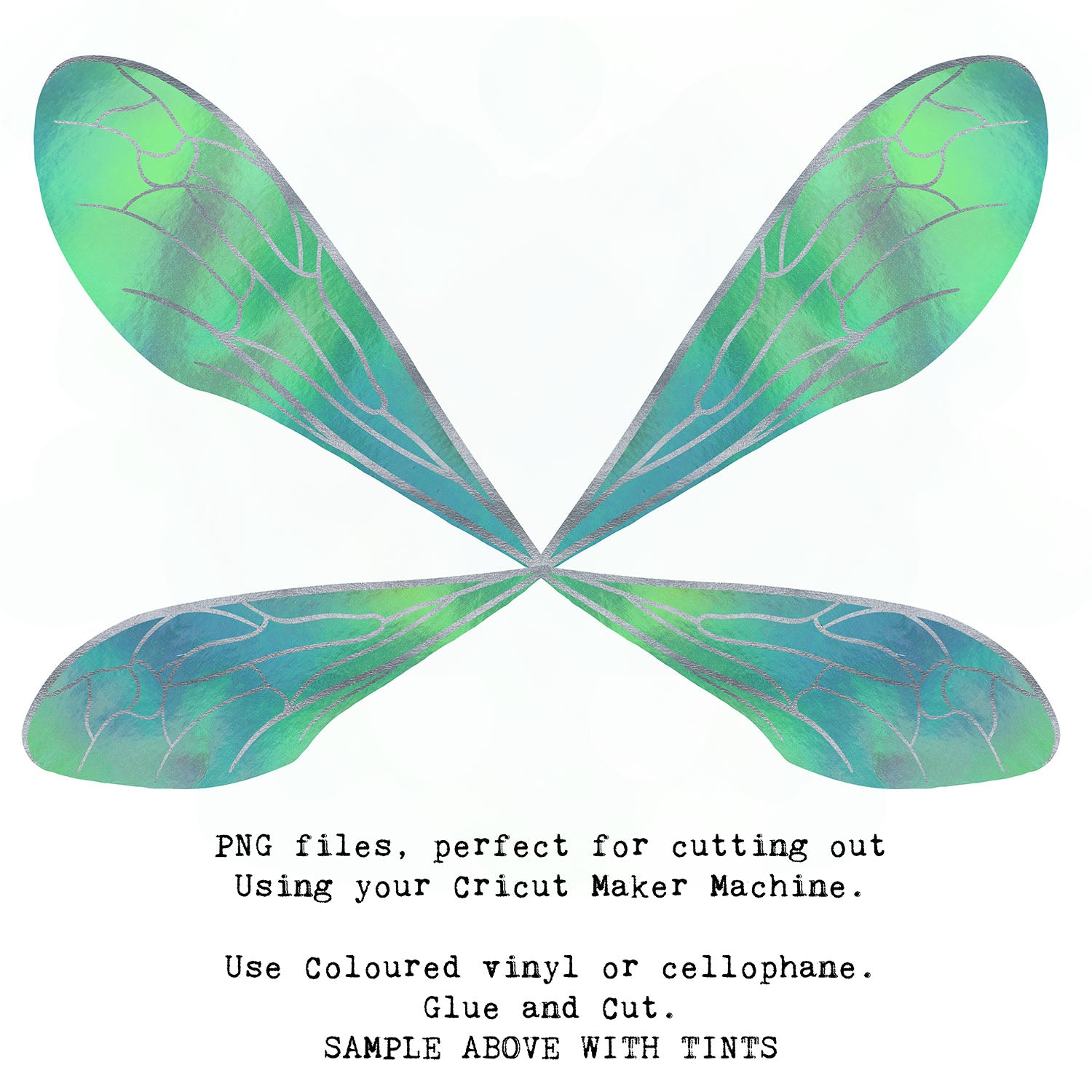 SVG & PNG Fairy Wing files for Cricut or Silhouette Cameo Cutting Machine. To create wearable fairy wings, in adult or children sizes.  Use this clipart design for Halloween Costumes, Fantasy or Cosplay or photography. These are Individual Wing Pieces, for you to cut and assemble. This is a digital product.